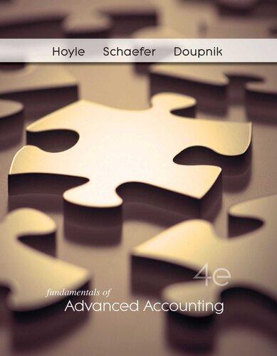 Fundamentals Of Advanced Accounting 4Th Edition (PDF Instant Download)