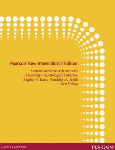 Introduction To Statistics And Research Methods Becoming A Psychological Detective (PDF Instant Download)