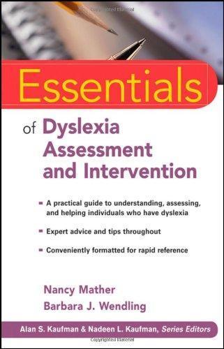 Essentials Of Dyslexia Assessment And Intervention (PDF Instant Download)