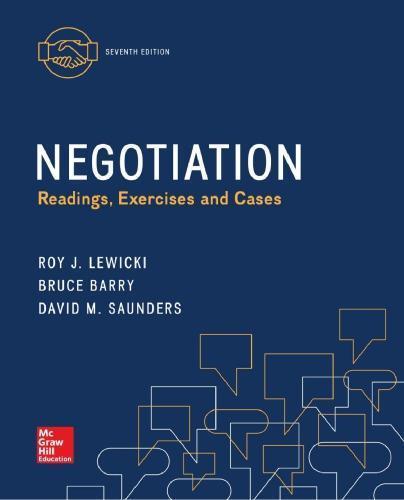 Negotiation Readings Exercises And Cases 7Th Edition (PDF Instant Download)