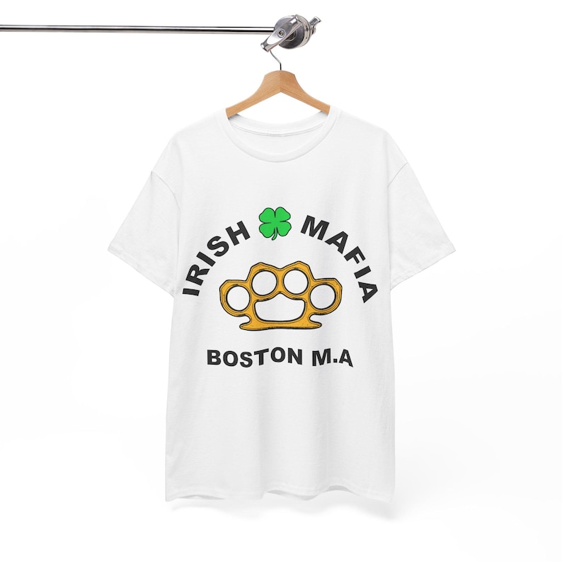 Irish Mafia Boston Unisex Tee Shirt | St. Patrick's Day Irish Gangster Shirt | Boston Irish Pride Tee | Irish American Gift | Shamrock Tee | ver1 For Men And Women