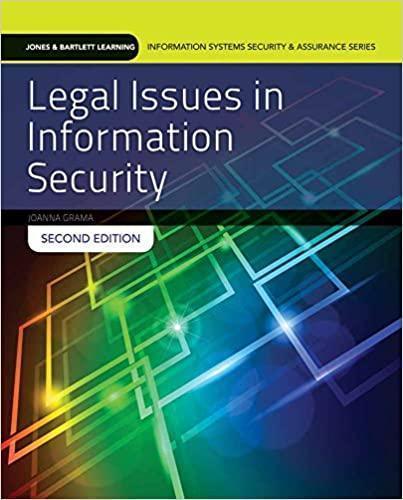 Legal Issues In Information Security 2Nd Edition (PDF Instant Download)