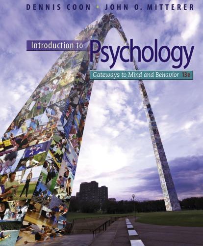 Introduction To Psychology Gateways To Mind And Behavior 13Th Edition (PDF Instant Download)
