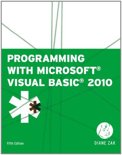 Programming With Microsoft Visual Basic 2010 5Th Edition (PDF Instant Download)