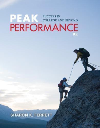 Peak Performance Success In College And Beyond 9Th Edition (PDF Instant Download)