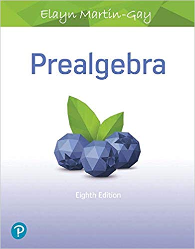Prealgebra, 8th Edition by Martin-Gay, K. Elayn (PDF Instant Download)
