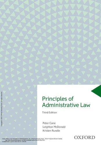 Principles Of Administrative Law 3Rd Edition (PDF Instant Download)