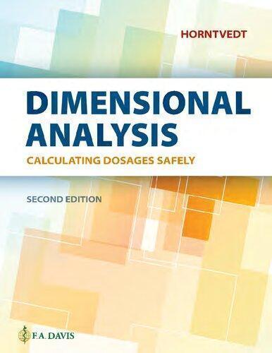 Dimensional Analysis Calculating Dosages Safely 2Nd Edition (PDF Instant Download)