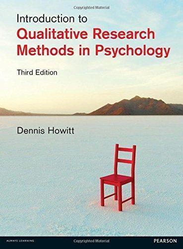 Introduction To Qualitative Research Methods In Psychology 3Rd Edition (PDF Instant Download)