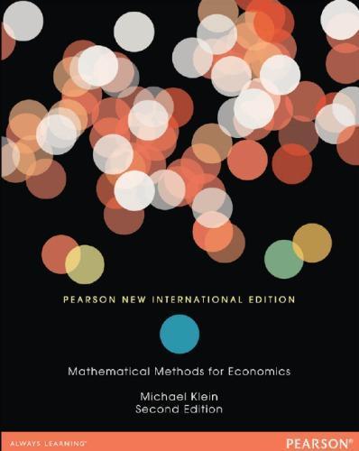 Mathematical Methods For Economics 2Nd Edition (PDF Instant Download)