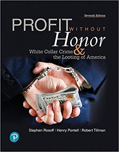 Profit Without Honor White Collar Crime And The Looting Of America 7Th Edition (PDF Instant Download)