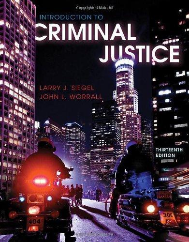 Introduction To Criminal Justice 13Th Edition (PDF Instant Download)