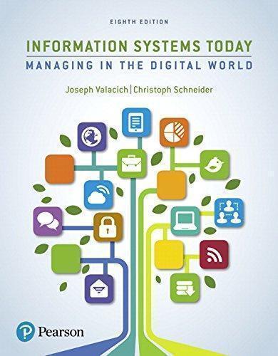 Information Systems Today Managing The Digital World 8Th Edition (PDF Instant Download)
