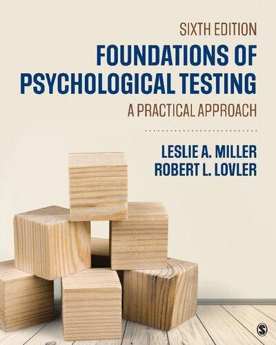 Foundations Of Psychological Testing A Practical Approach 6Th Edition (PDF Instant Download)