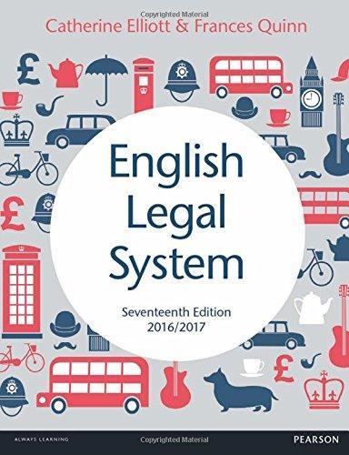 English Legal System 2016 2017 (PDF Instant Download)