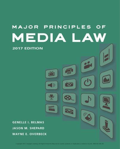 Major Principles Of Media Law 2017 (PDF Instant Download)