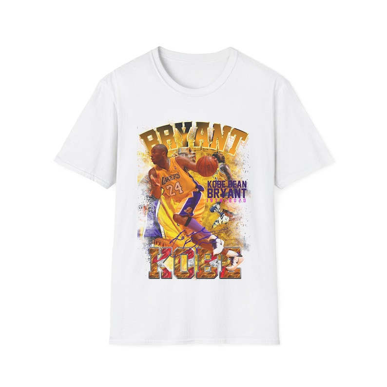 Kobe Bryant NBA Graphic T-Shirt Mens Retro Los Angeles Lakers MVP Team USA Tee Basketball Mens Clothes For Him Gift