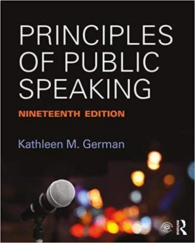 Principles of Public Speaking 19th Edition (PDF Instant Download)