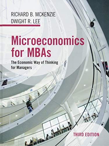 Microeconomics For Mbas The Economic Way Of Thinking For Managers 3Rd Edition (PDF Instant Download)