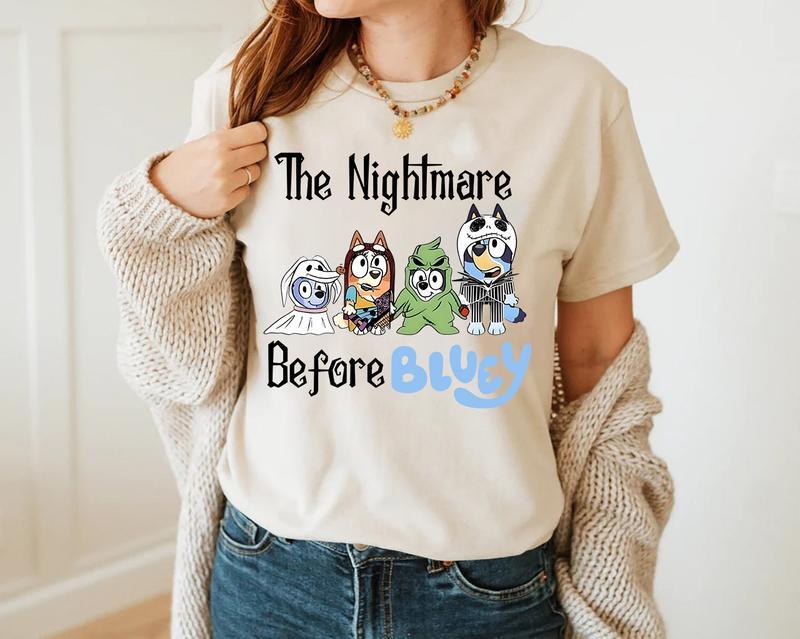 The Nightmare Before Bluey Shirt, Bluey Family tee