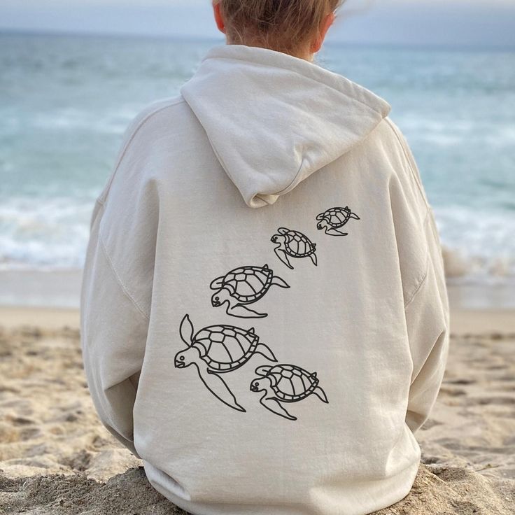 Wave Riders Surfing Turtle Hoodie, Respect Our Locals, Save The Turtles, Summer Trendy Beach Sweater Animal Lover Preppy Aesthetic Gift For