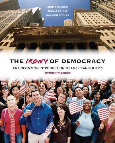 Irony Of Democracy 17Th Edition (PDF Instant Download)