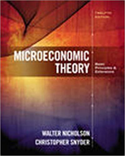 Microeconomic Theory Basic Principles And Extensions 12Th Edition (PDF Instant Download)