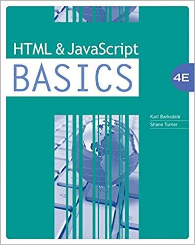 Html And Javascript Basics 4Th Edition (PDF Instant Download)