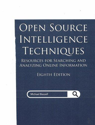 Open Source Intelligence Techniques 8Th Edition (PDF Instant Download)