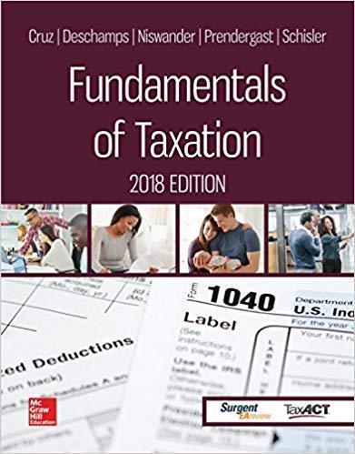 Fundamentals Of Taxation 2018 11Th Edition (PDF Instant Download)