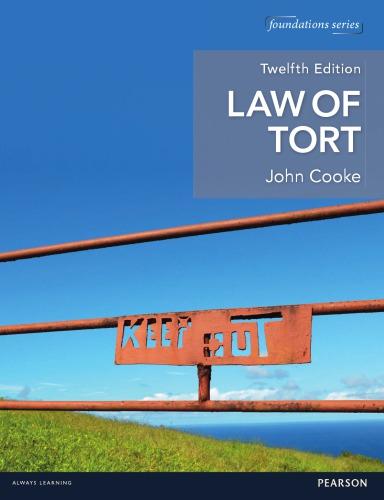 Law Of Tort 12Th Edition (PDF Instant Download)