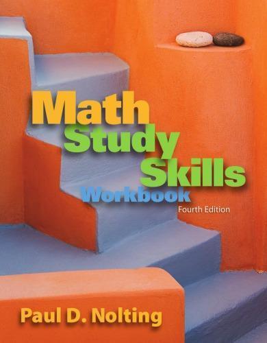 Math Study Skills Workbook Your Guide To Reducing Text Anxiety And Improving Study Strategies 4Th Edition (PDF Instant Download)