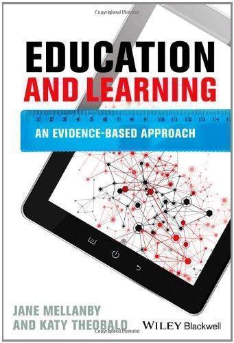 Education And Learning An Evidence Based Approach (PDF Instant Download)