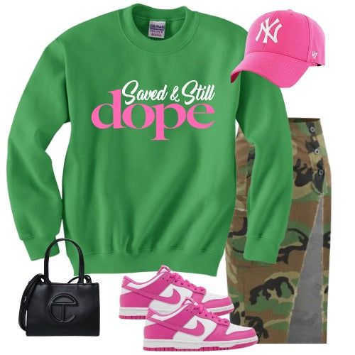 Saved & Still Dope Pink & Green For Men And Women