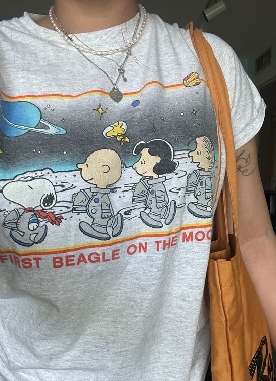 Junk Food Snoopy Peanuts Apollo 11 First Beagle on the Moon Shirt Outfit