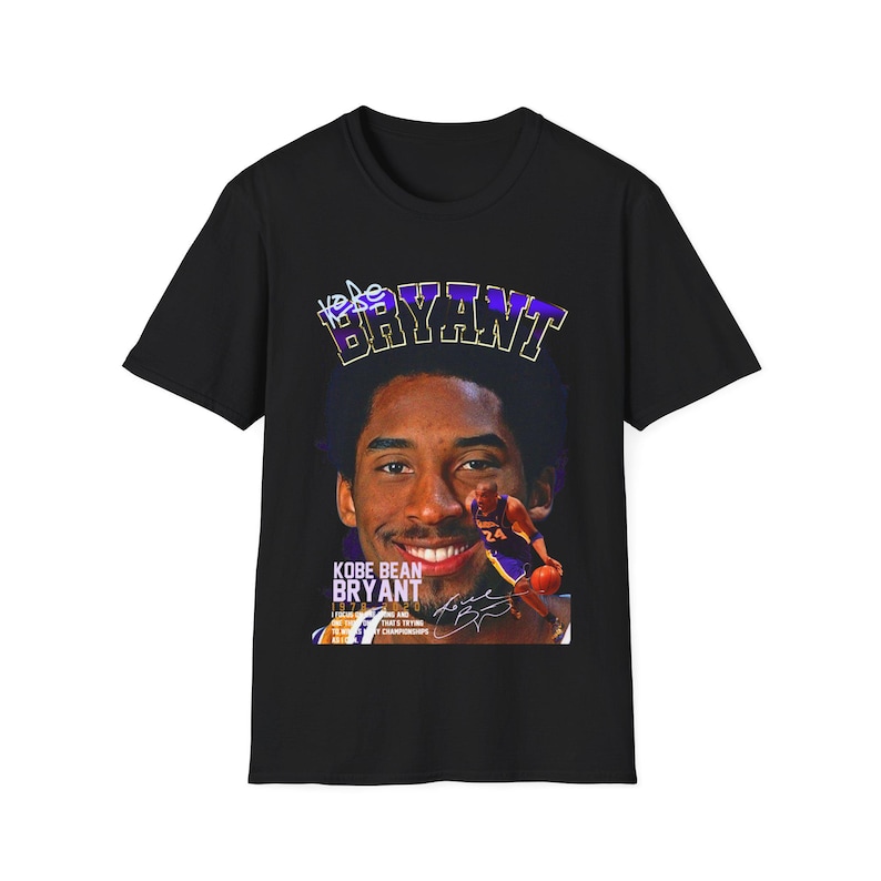 Kobe Bryant NBA Graphic Retro Tee Shirt Mens Los Angeles Lakers Retro Champion Basketball Clothes For Him Gift