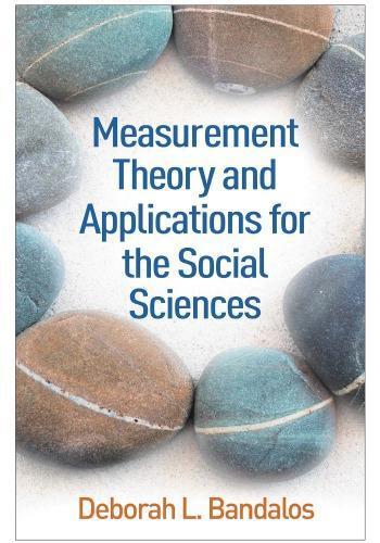 Measurement Theory And Applications For The Social Sciences (PDF Instant Download)