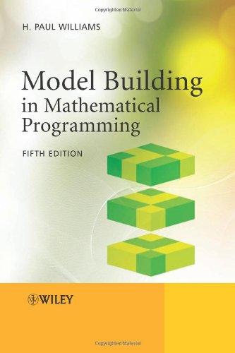 Model Building In Mathematical Programming 5Th Edition (PDF Instant Download)