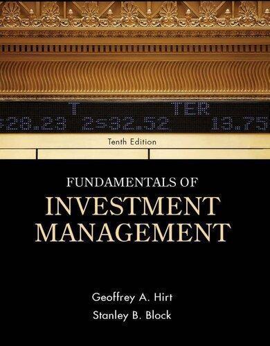 Fundamentals Of Investment Management 10Th Edition (PDF Instant Download)