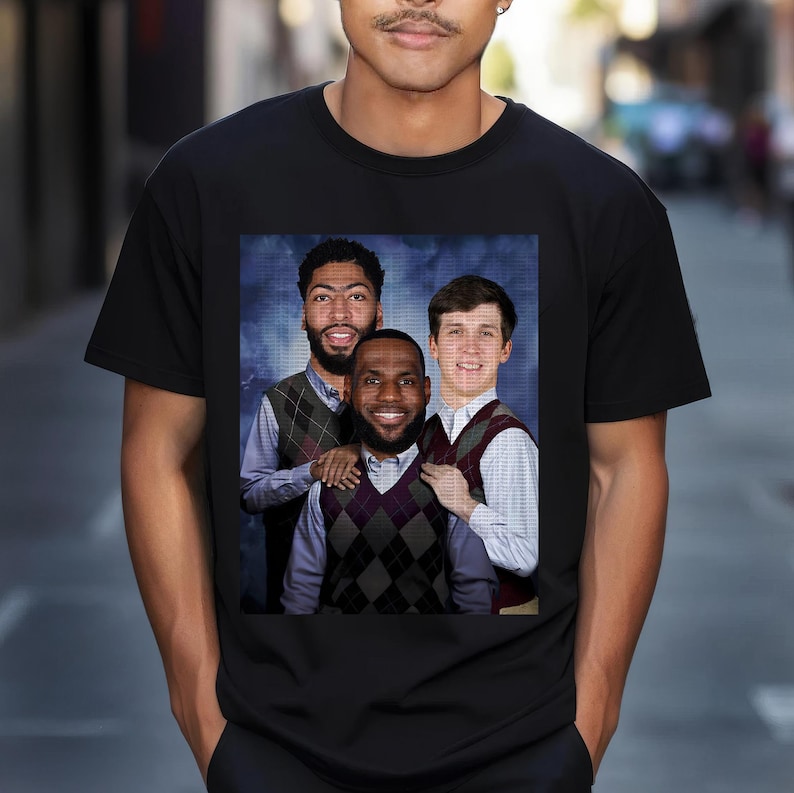 LeBron James Anthony Davis Austin Reaves Los Angeles Lakers Shirt LA Lakers Merch Lakers Graphic Tees Step Brothers Shirt LeBron James Shirt