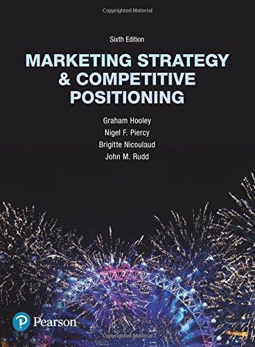 Marketing Strategy And Competitive Positioning 6Th Edition (PDF Instant Download)