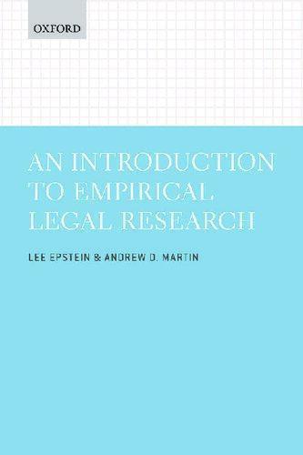 Introduction To Empirical Legal Research (PDF Instant Download)