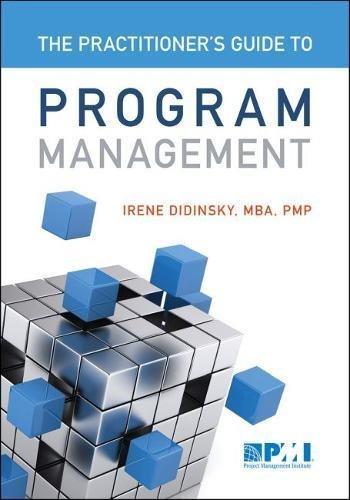 Practitioners Guide To Program Management (PDF Instant Download)