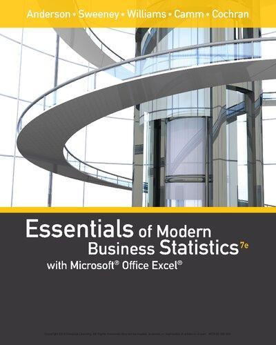 Essentials Of Modern Business Statistics With Microsoft Excel 7Th Edition (PDF Instant Download)