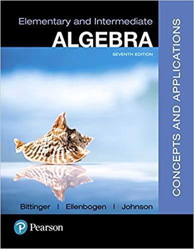 Elementary And Intermediate Algebra Concepts And Applications 7Th Edition (PDF Instant Download)