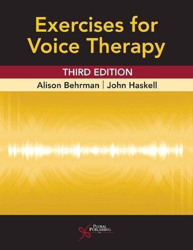 Exercises For Voice Therapy 3Rd Edition (PDF Instant Download)