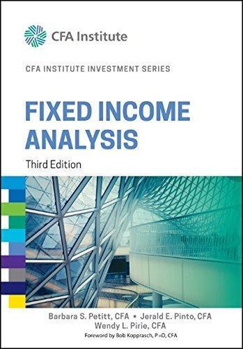 Fixed Income Analysis 3Rd Edition (PDF Instant Download)