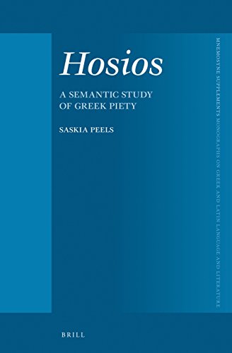 Hosios: A Semantic Study of Greek Piety Bilingual Edition (PDF Instant Download)