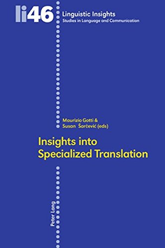 Insights into Specialized Translation 1 Edition (PDF Instant Download)