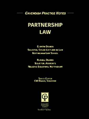 Practice Notes on Partnership Law (Practice Notes) 1 Edition (PDF Instant Download)